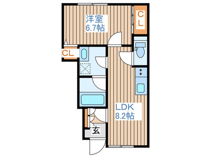 すまいる４１番館の物件間取画像