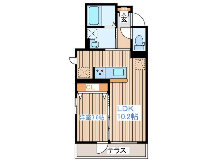 D-ROOM蒲町の物件間取画像