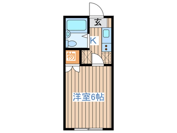 アリス岩沼第2B棟の物件間取画像