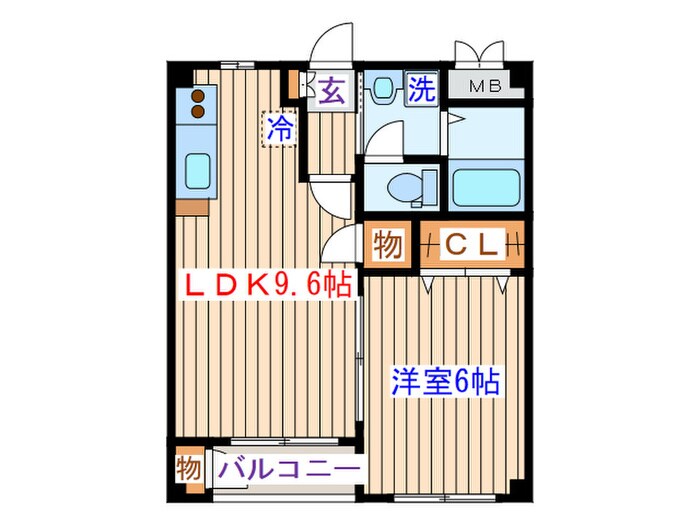 コンアモ－ルⅡの物件間取画像