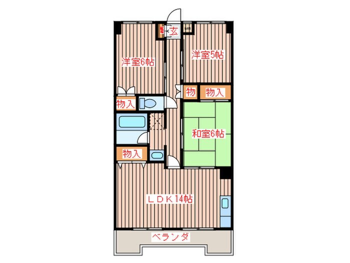 エステマ－ルの物件間取画像