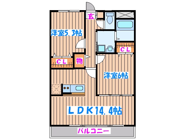 ドミ－ルＳＴの物件間取画像