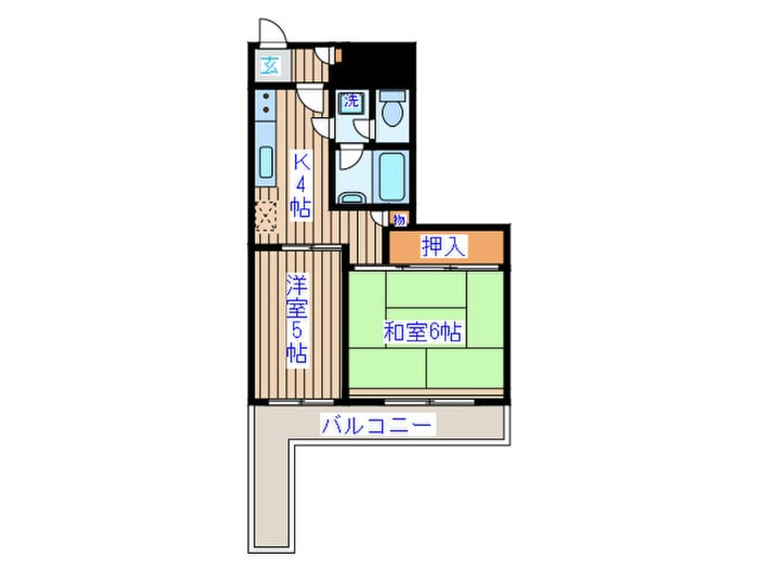 ダイアパレス上杉(604)の物件間取画像