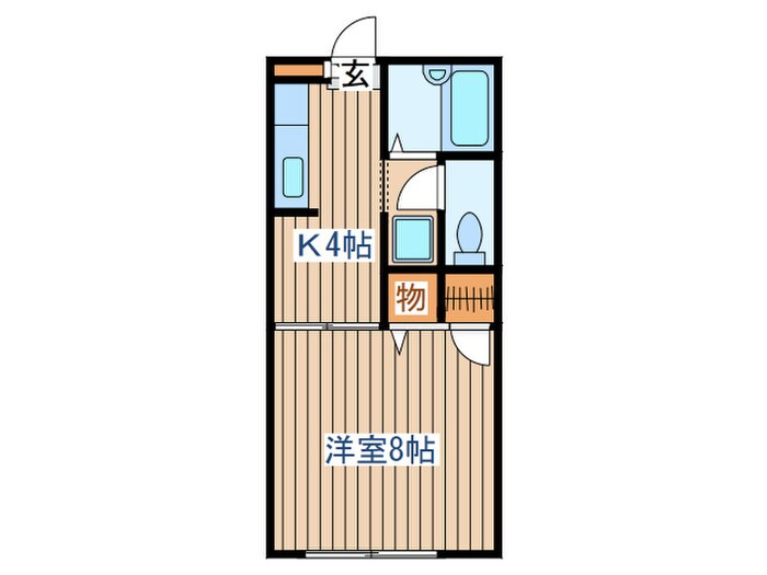 リ－フサウザンの物件間取画像