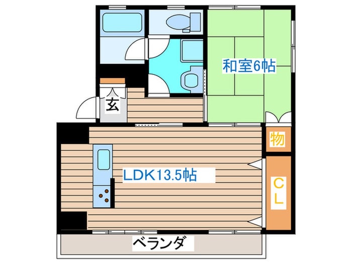 安養寺アパートの物件間取画像