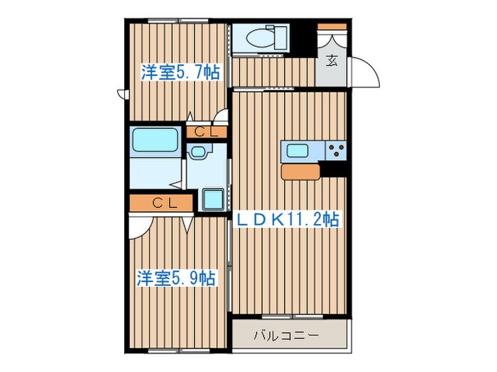 ベレオ五輪の物件間取画像