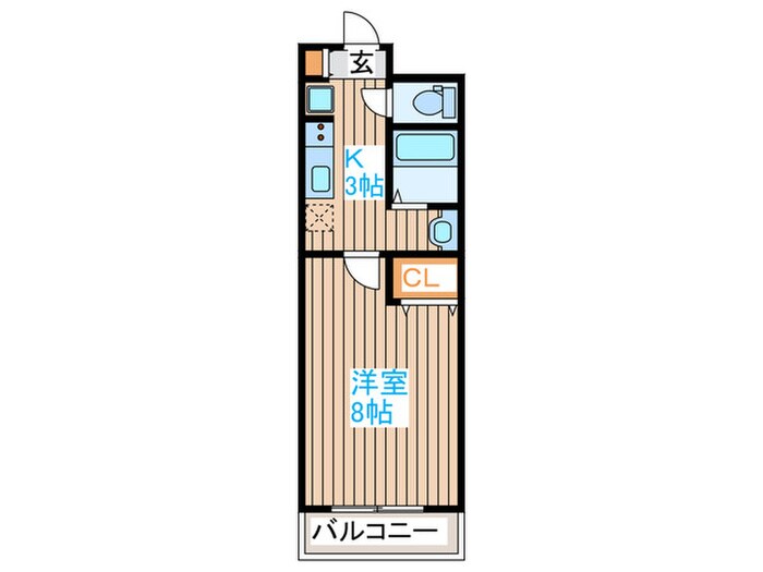 パセオプラシード弐番館の物件間取画像