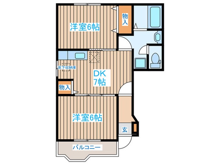 クリスタルコートポルックス館の物件間取画像