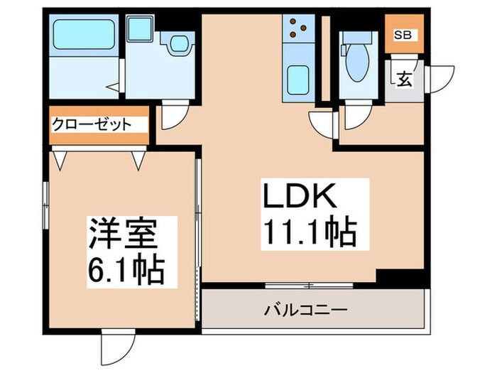 D-room柏木３丁目の物件間取画像