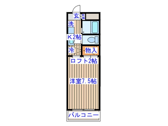 Ｋ－ハウス　弐番館の物件間取画像