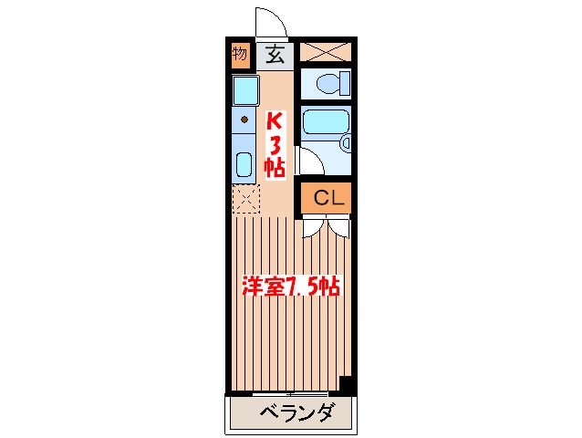 ヴィラ森林公園の物件間取画像