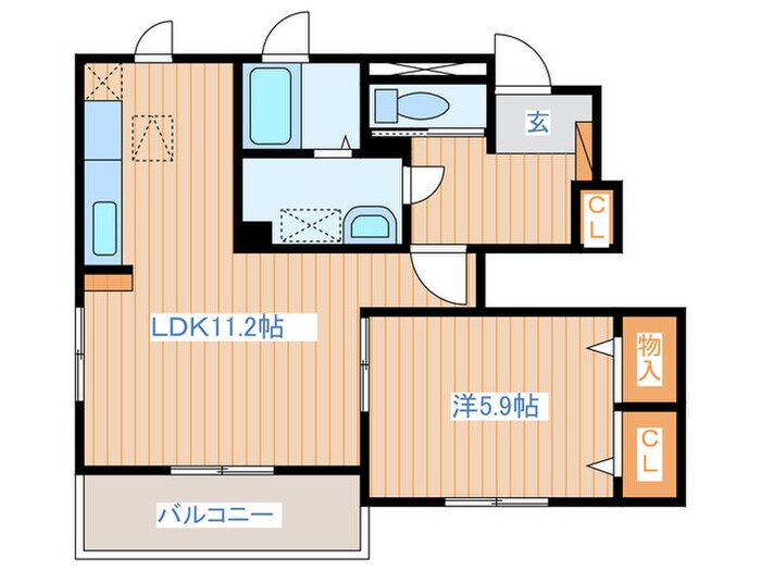 サンヴァリエ華の物件間取画像