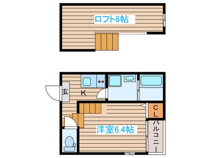 les saisons 新田の物件間取画像