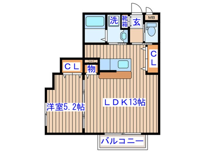 サニ－プレイス北山Ⅱの物件間取画像