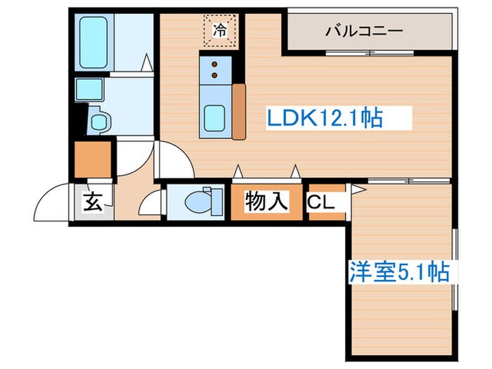 D-ROOM南材木町の物件間取画像