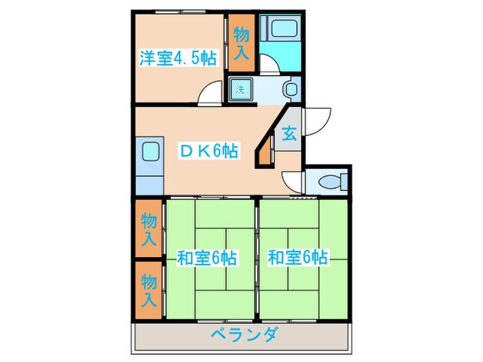 フォ－シ－ズン連坊の物件間取画像