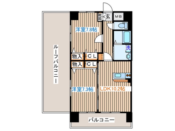 ナッツコ－トの物件間取画像