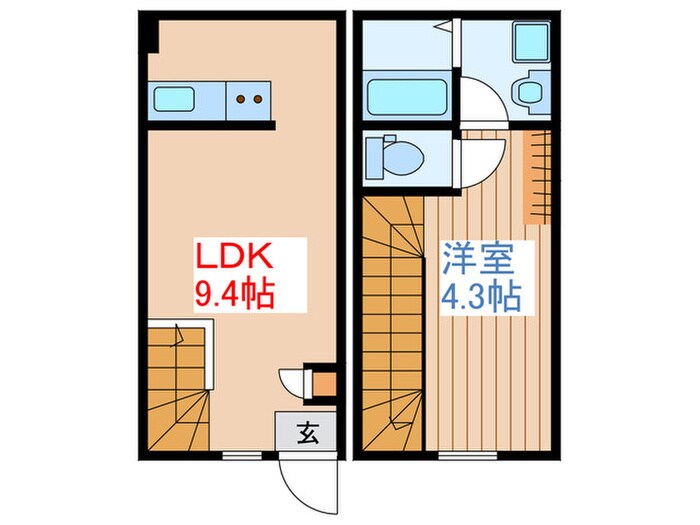 シエル黒松の物件間取画像