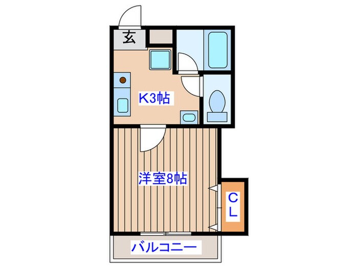 クレ－ル・ヤギヌマの物件間取画像