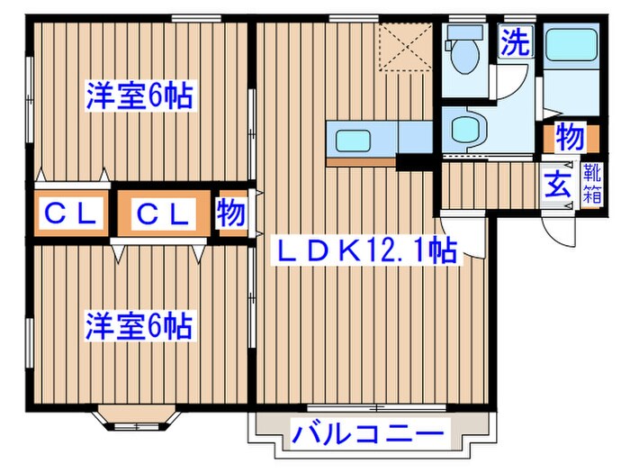 プログレール落合弐番館の物件間取画像