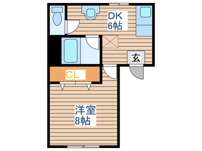 メゾンシャルム３の物件間取画像