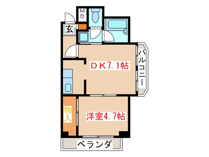 ロイヤルヒルズ柳生２の物件間取画像