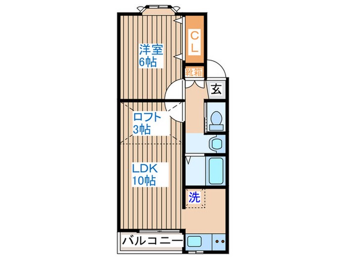 キャステ－ル砂押１の物件間取画像