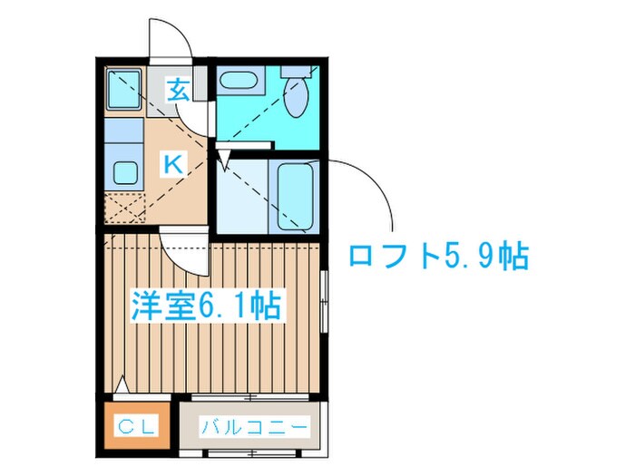 アーバンハイツ北仙台の物件間取画像