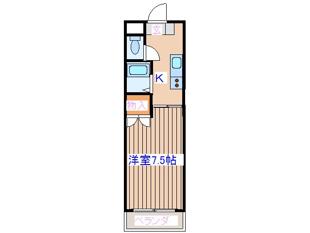 コ－ポ千賀の物件間取画像