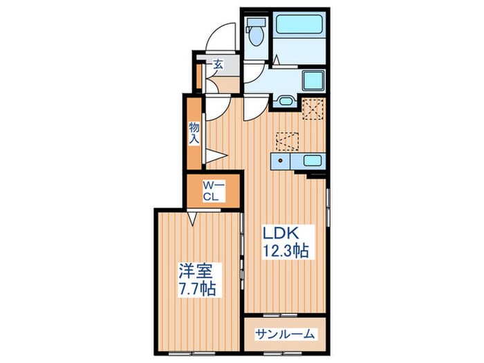 松島シーサイドヴィラCの物件間取画像