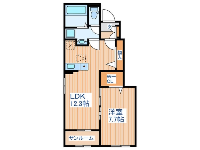 松島シーサイドヴィラCの物件間取画像