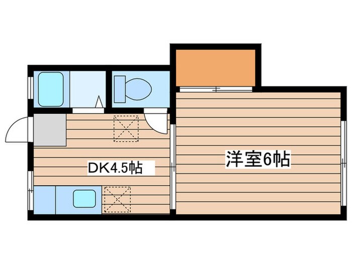 藤ハイツＢの物件間取画像
