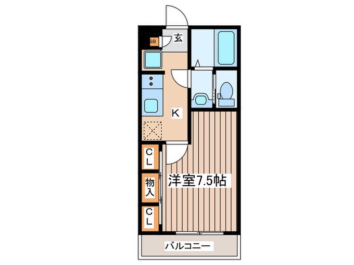 リスブロン北四番丁の物件間取画像