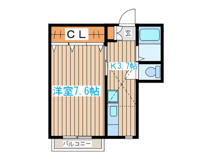 聖ハイツの物件間取画像