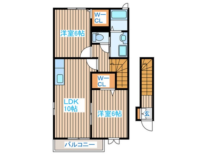 ストロベリーハウスⅡの物件間取画像