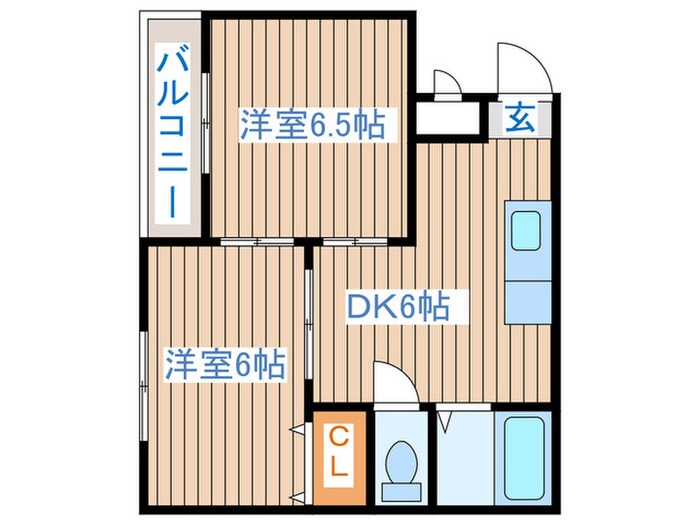 中倉麻布マンションの物件間取画像