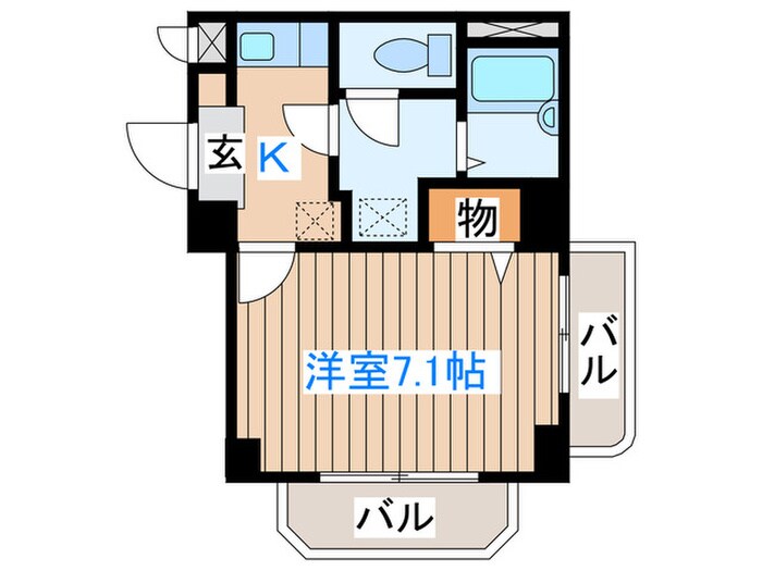 コットンＫの物件間取画像
