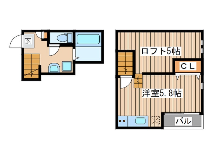 ＲＩＺＥＳＴ連坊Ⅱの物件間取画像