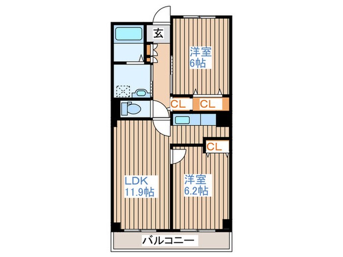 セレッソバーリオの物件間取画像