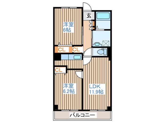 セレッソバーリオの物件間取画像