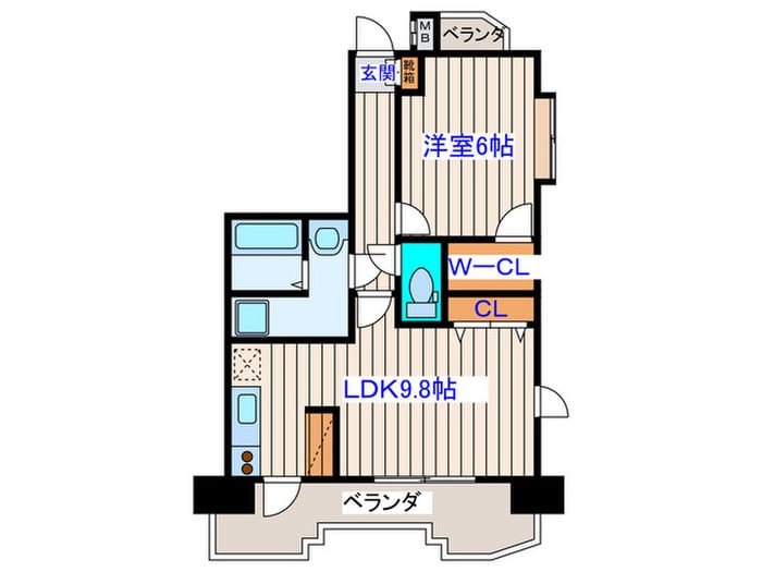 サンヴァ－リオ新田駅前Ⅵの物件間取画像