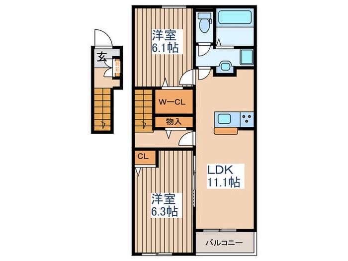 ソレイユ　スクエアの物件間取画像