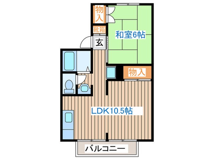 ﾌﾗﾜｰﾊｲﾂの物件間取画像