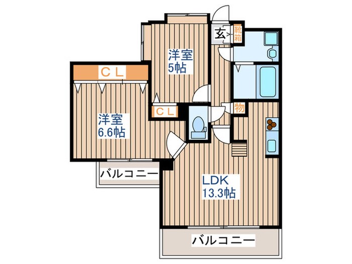 プライムア－バン長町一丁目の物件間取画像