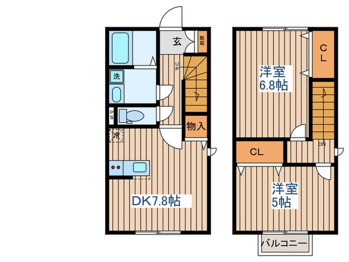 シャンテ二軒茶屋の物件間取画像