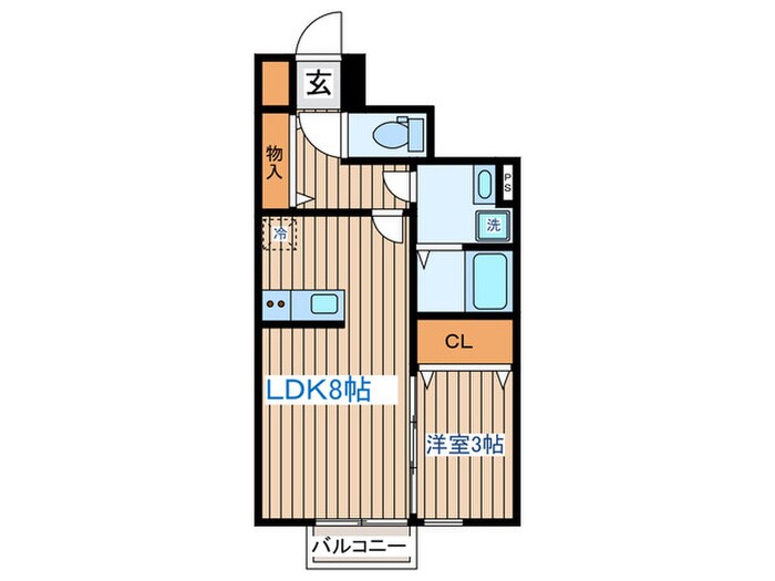 シャンテ二軒茶屋の物件間取画像