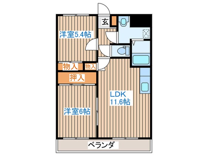 グランビュー二の森の物件間取画像