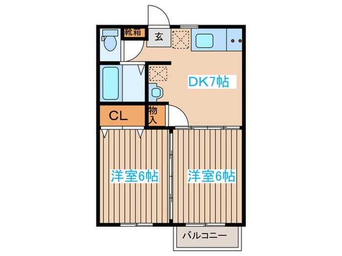 ノーブルカーサ堀内の物件間取画像