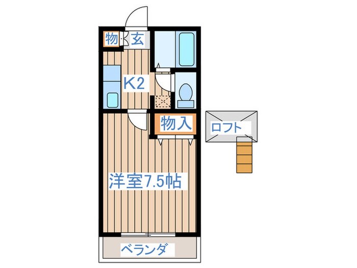 クレインハイツの物件間取画像