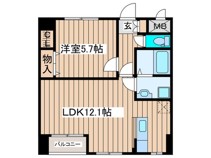 東仙台レジデンス弐番館の物件間取画像